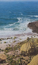 Mur effondré, 2014, huile, 150x86